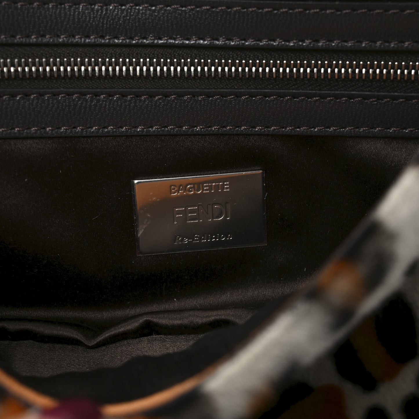 Calf Hair Leopard Print Baguette Moro