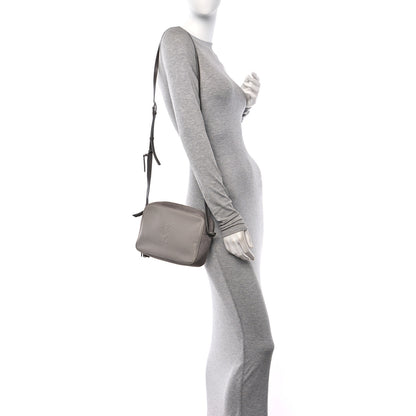 Saint Laurent Lambskin Suede Monogram Small Lou Camera Bag  Fog 2 of 10