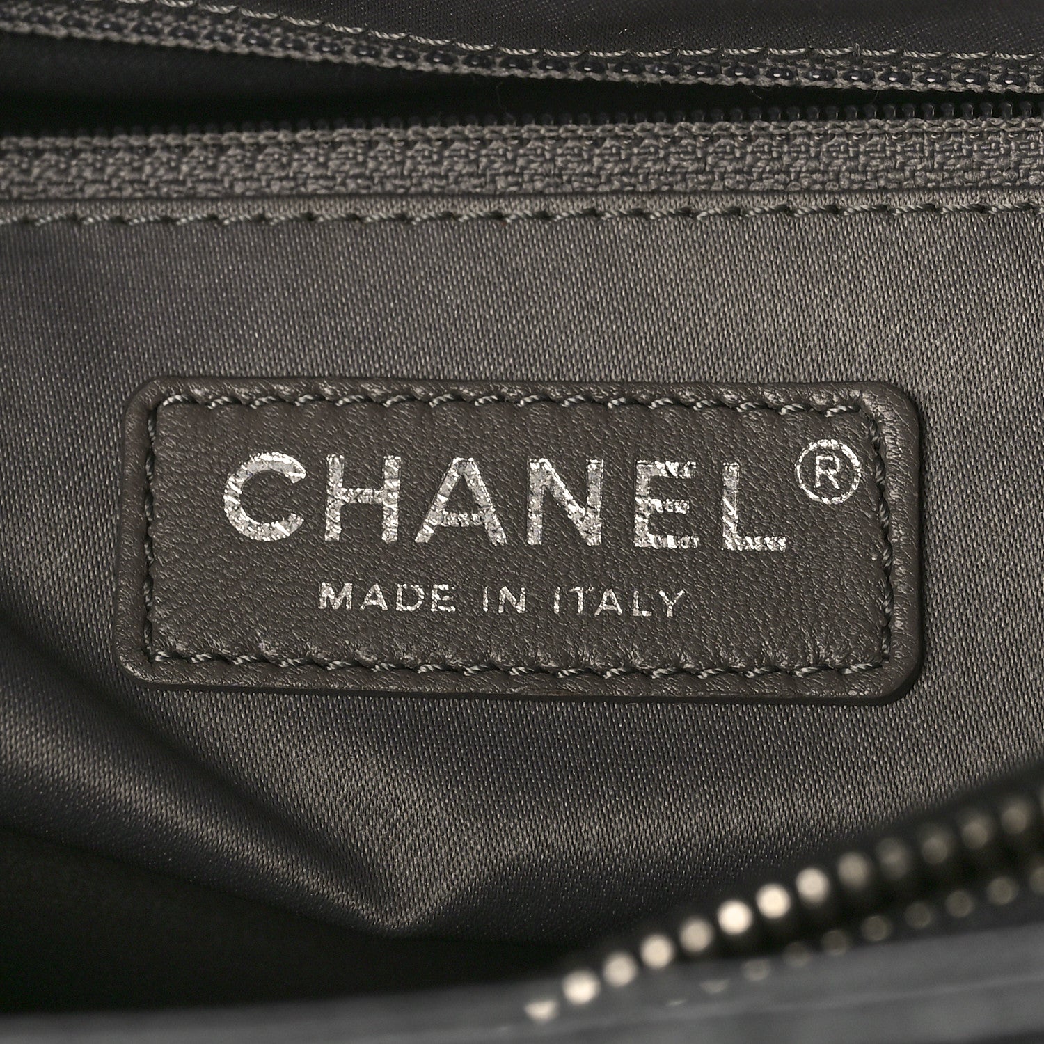 Chanel Caviar Quilted XL Grand Shopping Tote GST Dark Grey 6 of 10