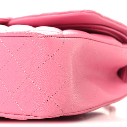 Chanel Caviar Quilted Medium Double Flap Pink 10 of 10