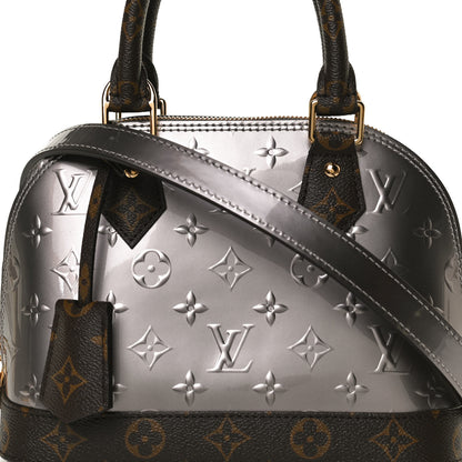 Louis Vuitton Vernis Monogram Alma BB Taupe Metallise 8 of 10