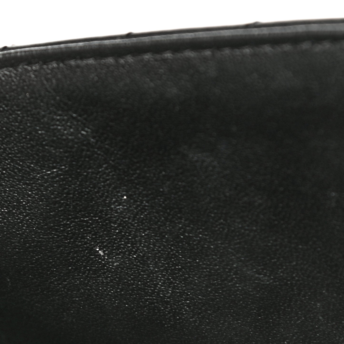 Lambskin Chevron Quilted Mini Rectangular Flap So Black