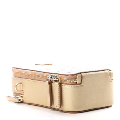 MCM Metallic Visetos Crossbody Pouch Light Gold 3 of 8