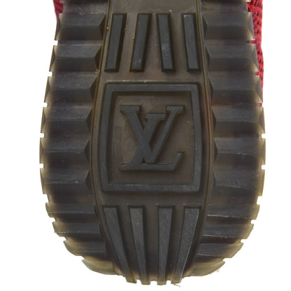 Louis Vuitton Calfskin Damier Run Away Sneakers 8 Red 7 of 9