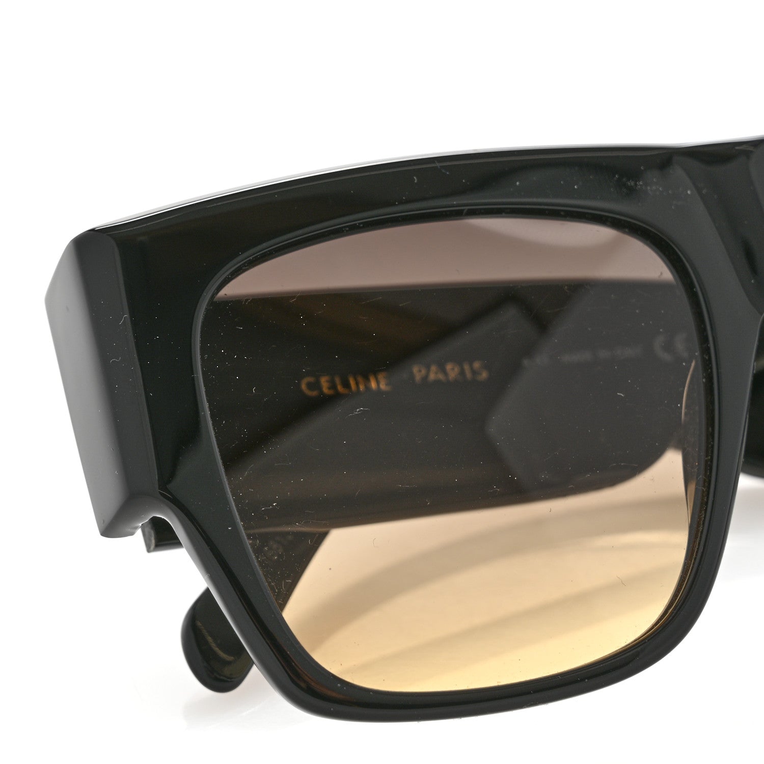 Celine Acetate Rectangular Sunglasses CL4056IN Black 7 of 9