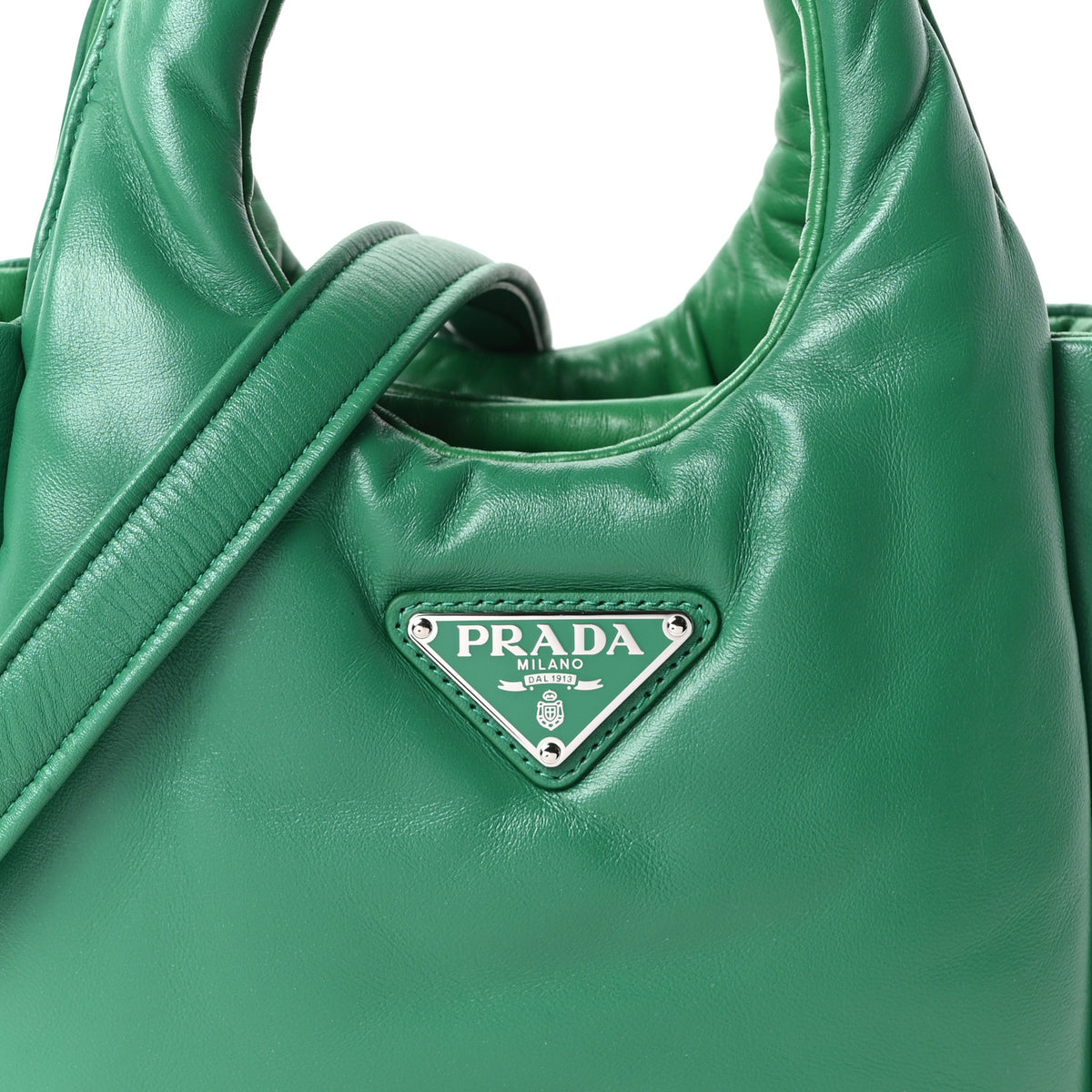 Nappa Soft Padded Small Double Handled Shoulder Bag Mango