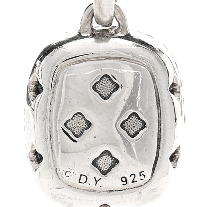David Yurman Sterling Silver Diamond Blue Topaz Noblesse Enhancer Pendant 3 of 3