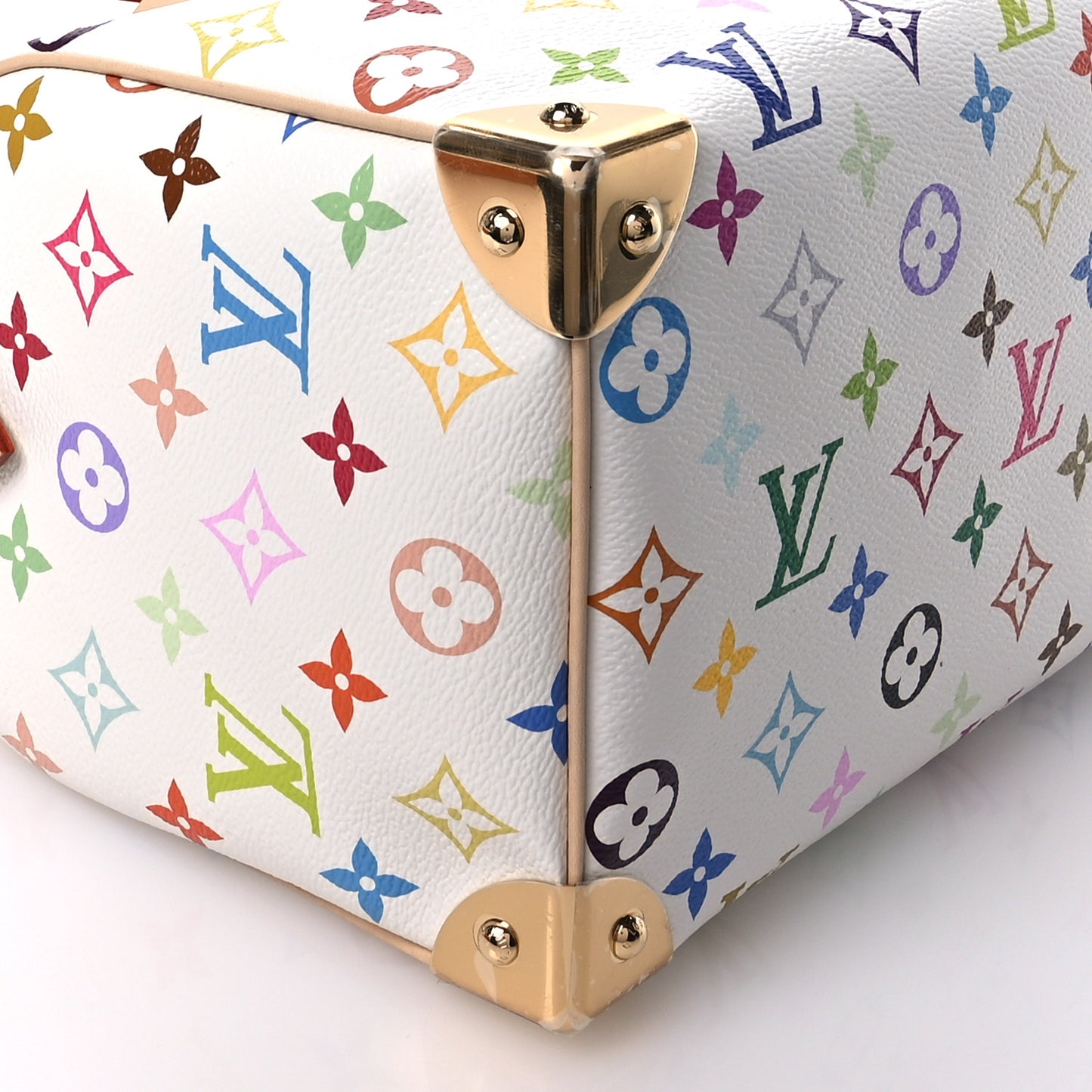LV X TM Monogram Multicolor Speedy Bandouliere 25 White