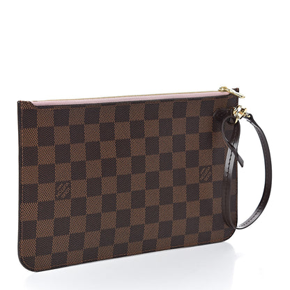 Louis Vuitton Damier Ebene Neverfull MM GM Pochette Rose Ballerine 3 of 6