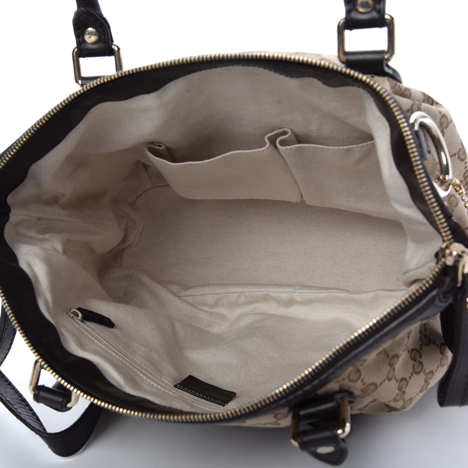 Gucci Monogram Medium Sukey Top Handle Dark Brown 5 of 11