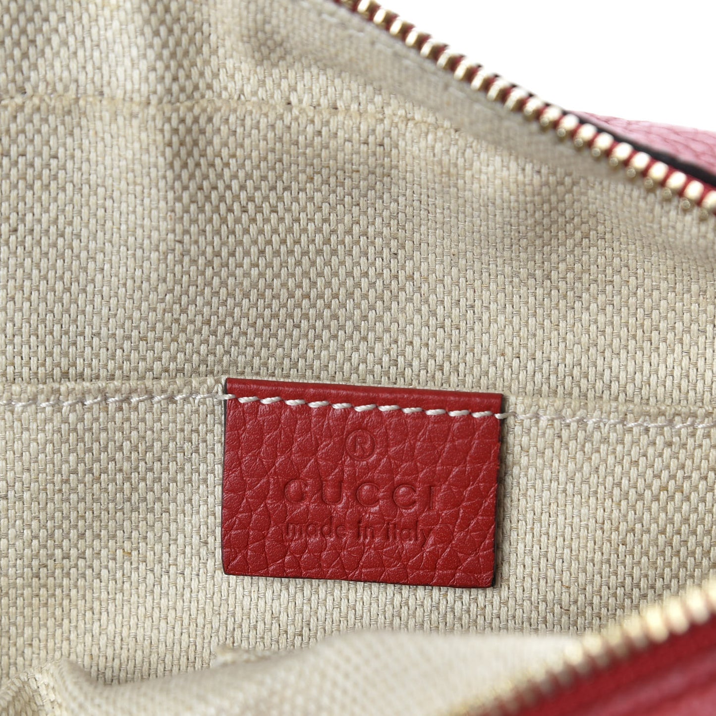 Pebbled Calfskin Small Soho Disco Bag Tabasco Red