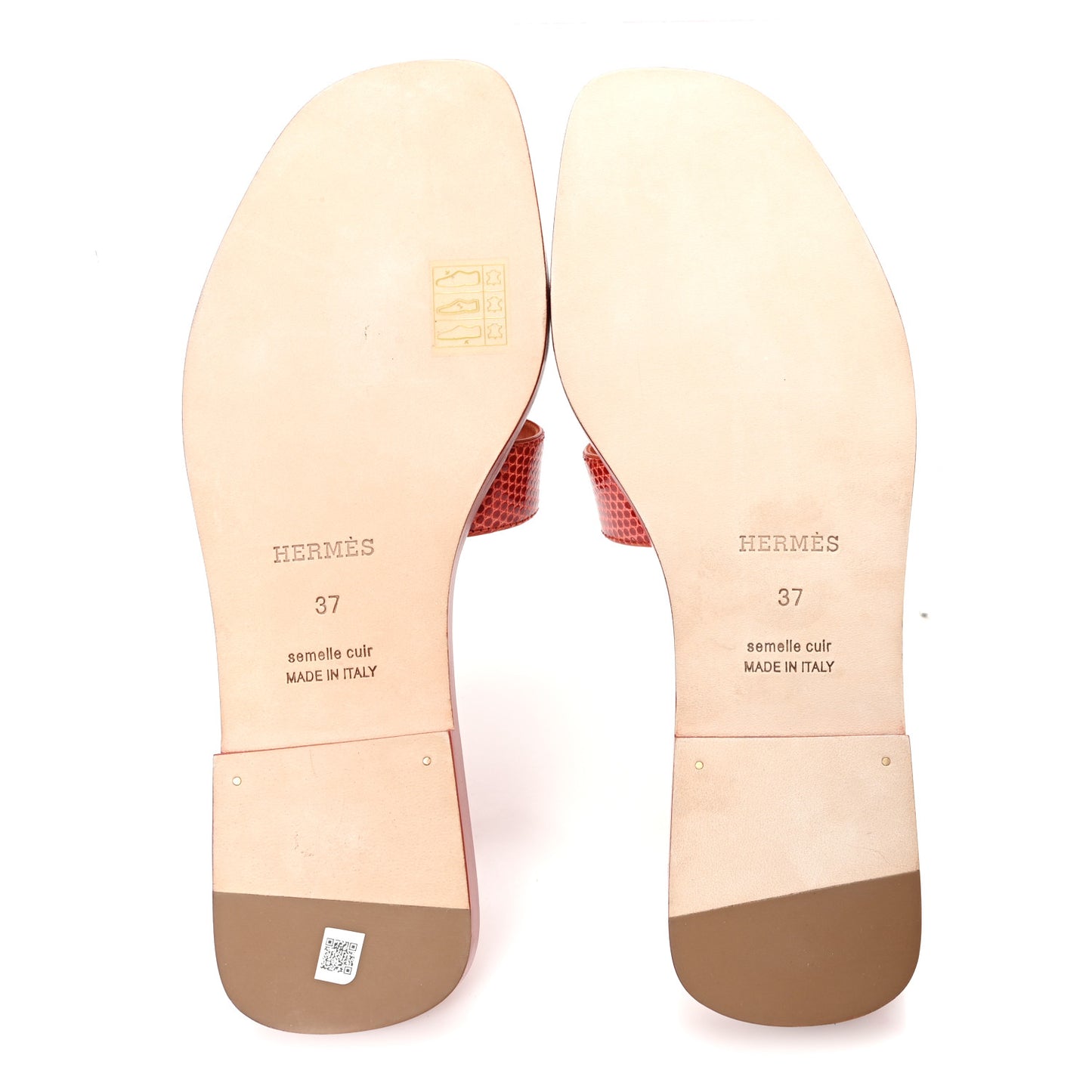 Lizard Oran Sandals 37 Rouge Coccinel