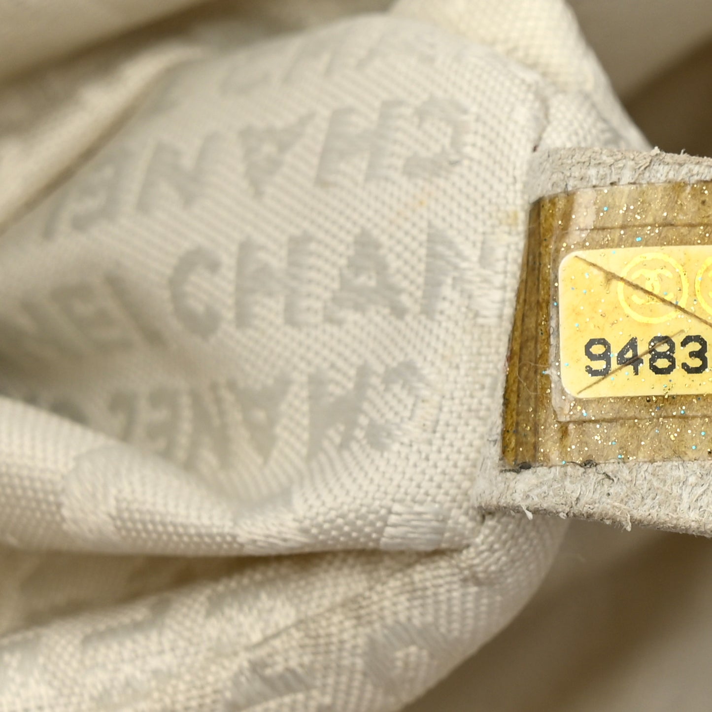 Lambskin Contrast Stitch Surpique Accordion Flap Beige