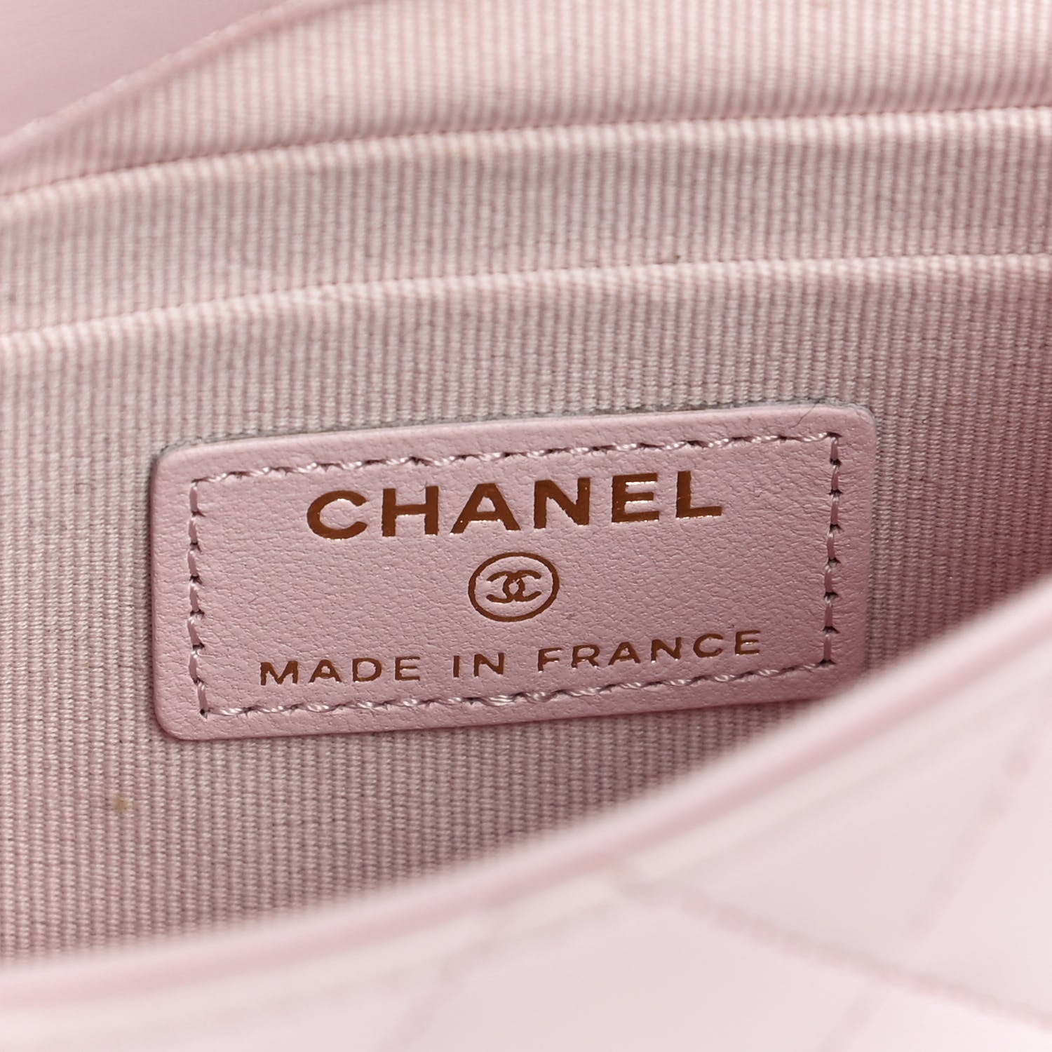 Chanel Lambskin Quilted Top Handle Clutch With Chain Light Pink 6 of 14
