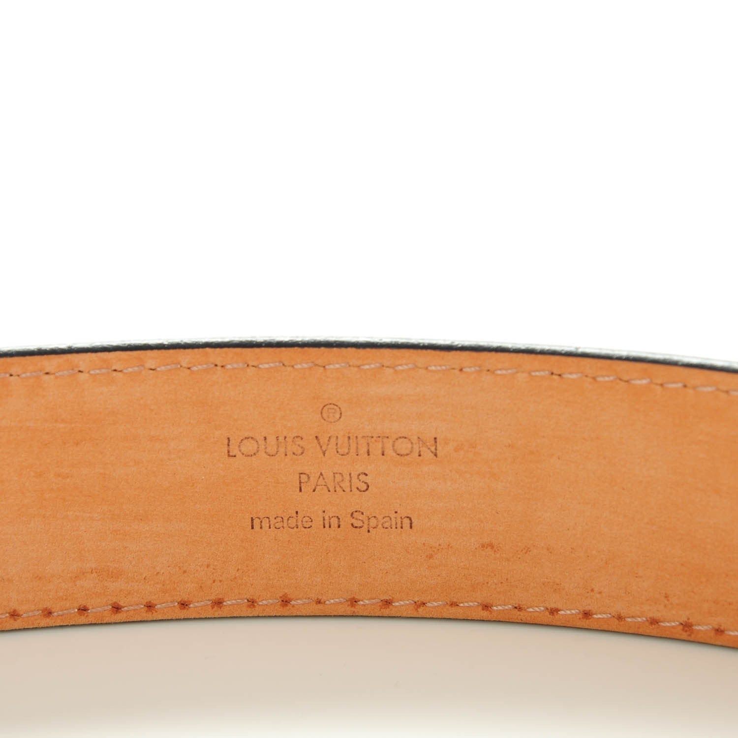 Louis Vuitton Epi LV Initiales Belt 85 34 Indigo 3 of 7