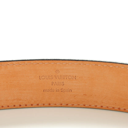 Louis Vuitton Epi LV Initiales Belt 85 34 Indigo 3 of 7