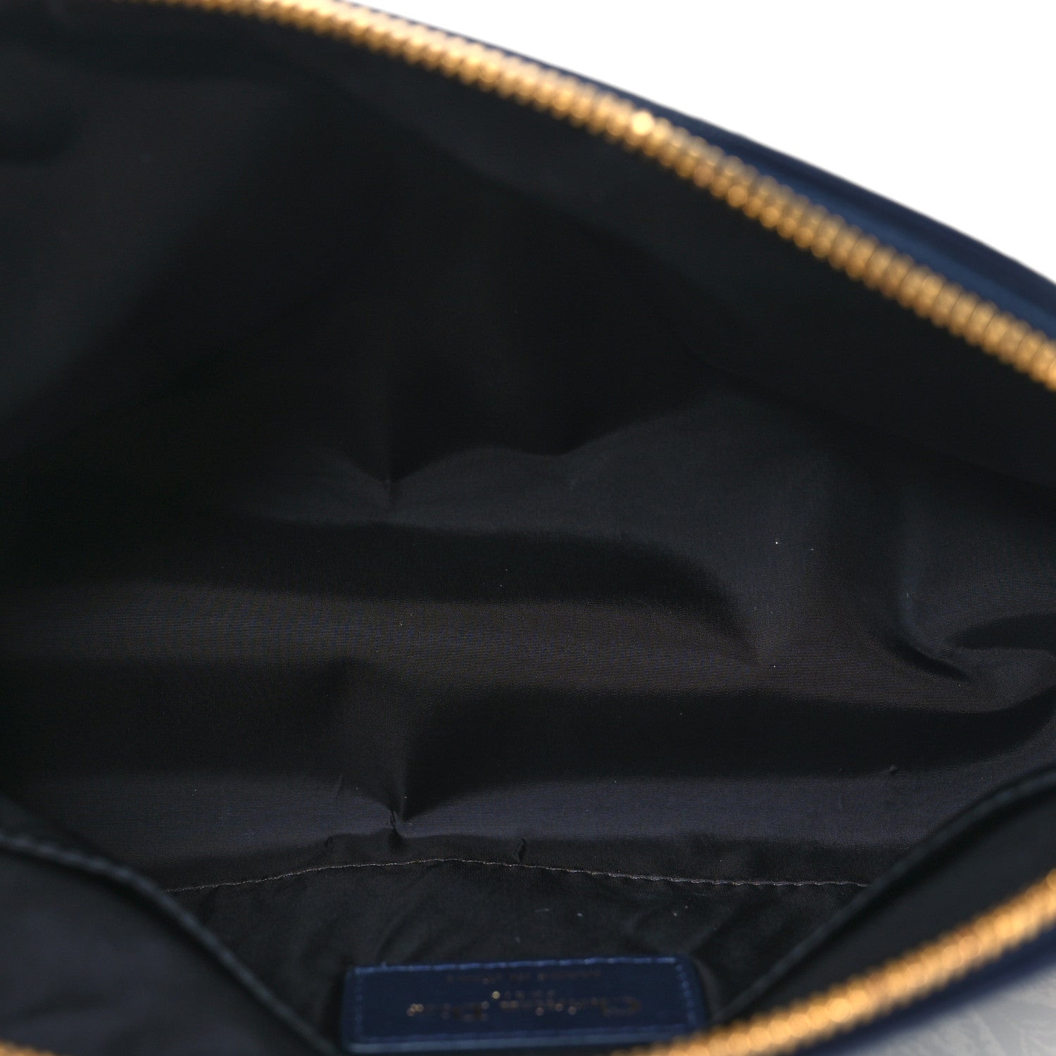 Christian Dior Embroidered Toile De Jouy 30 Montaigne Cosmetic Pouch Blue 5 of 9