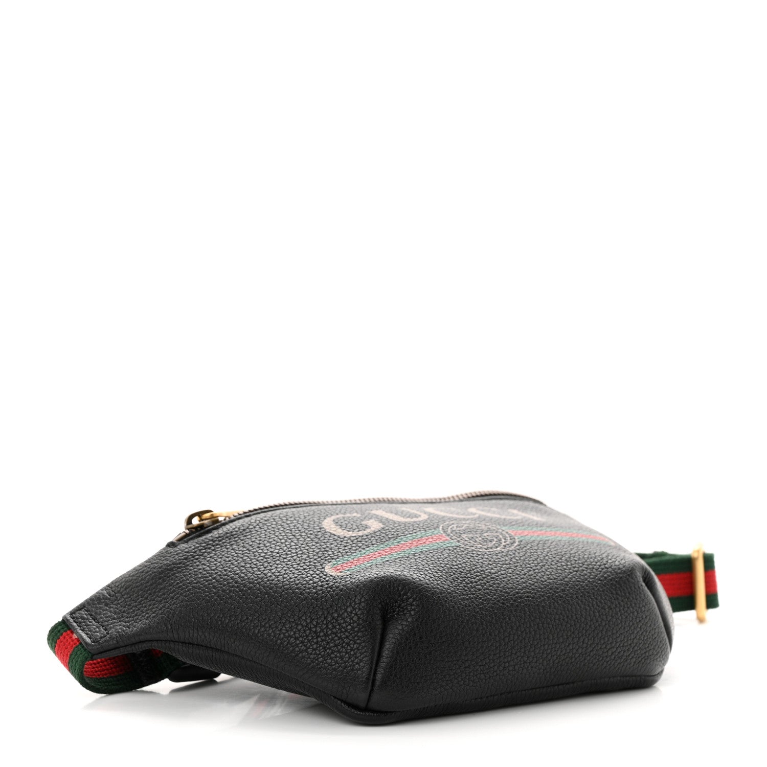 Gucci Grained Calfskin Small Logo Belt Bag Black 4 of 11