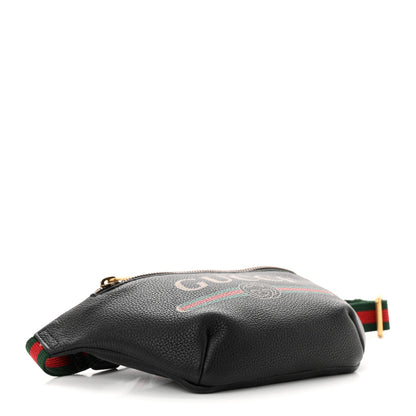 Gucci Grained Calfskin Small Logo Belt Bag Black 4 of 11