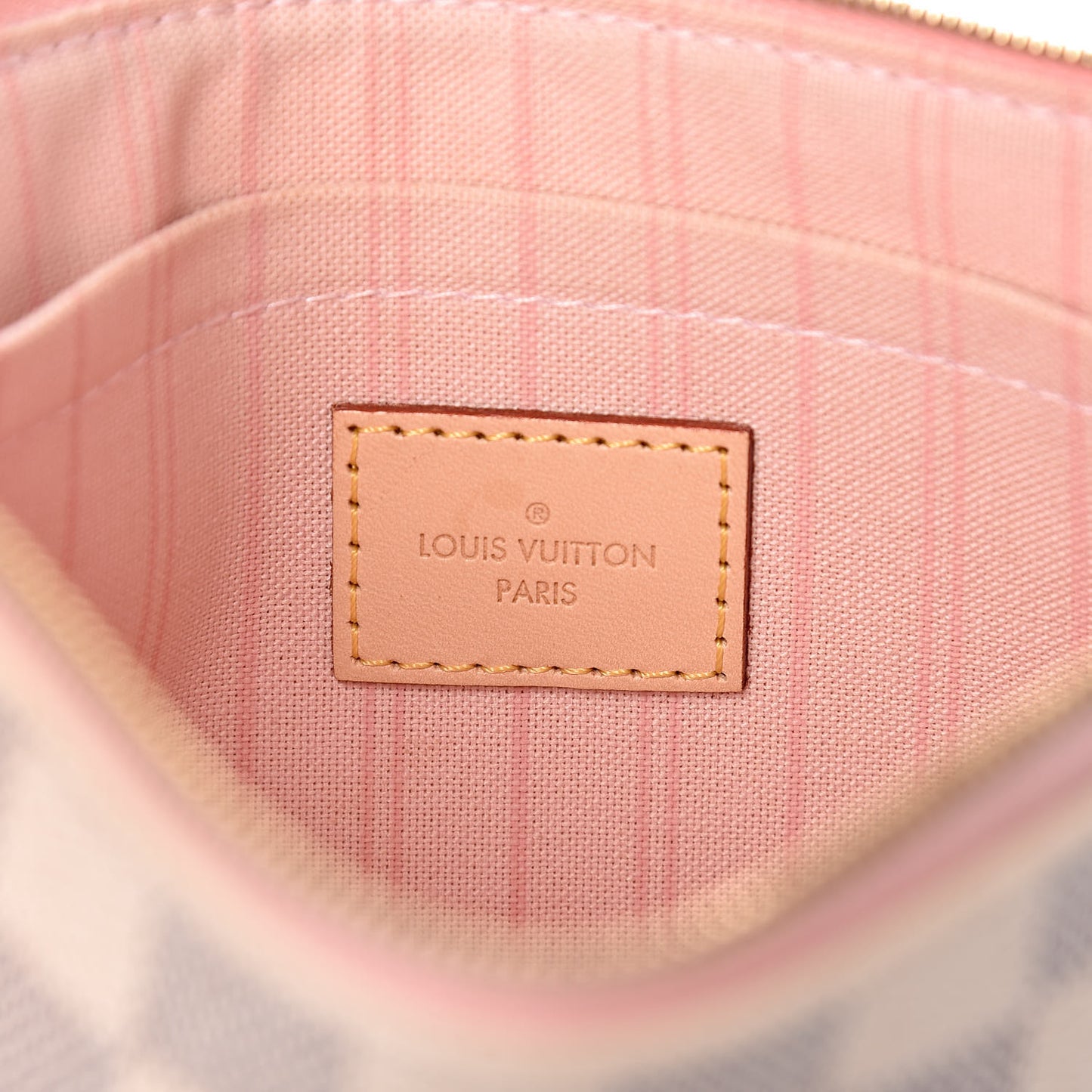 Damier Azur Neverfull MM GM Pochette Rose Ballerine
