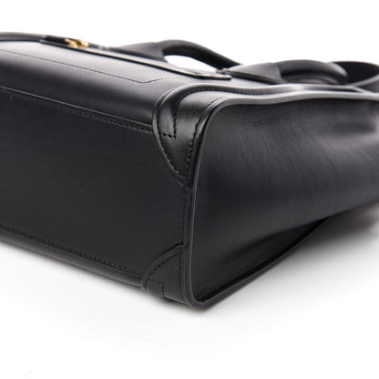 Celine Smooth Calfskin Nano Luggage Black 7 of 10