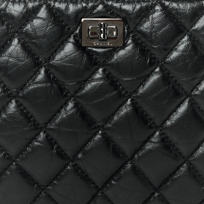 Chanel Aged Calfskin Quilted Medium Reissue Cosmetic Case So Black 8 of 10