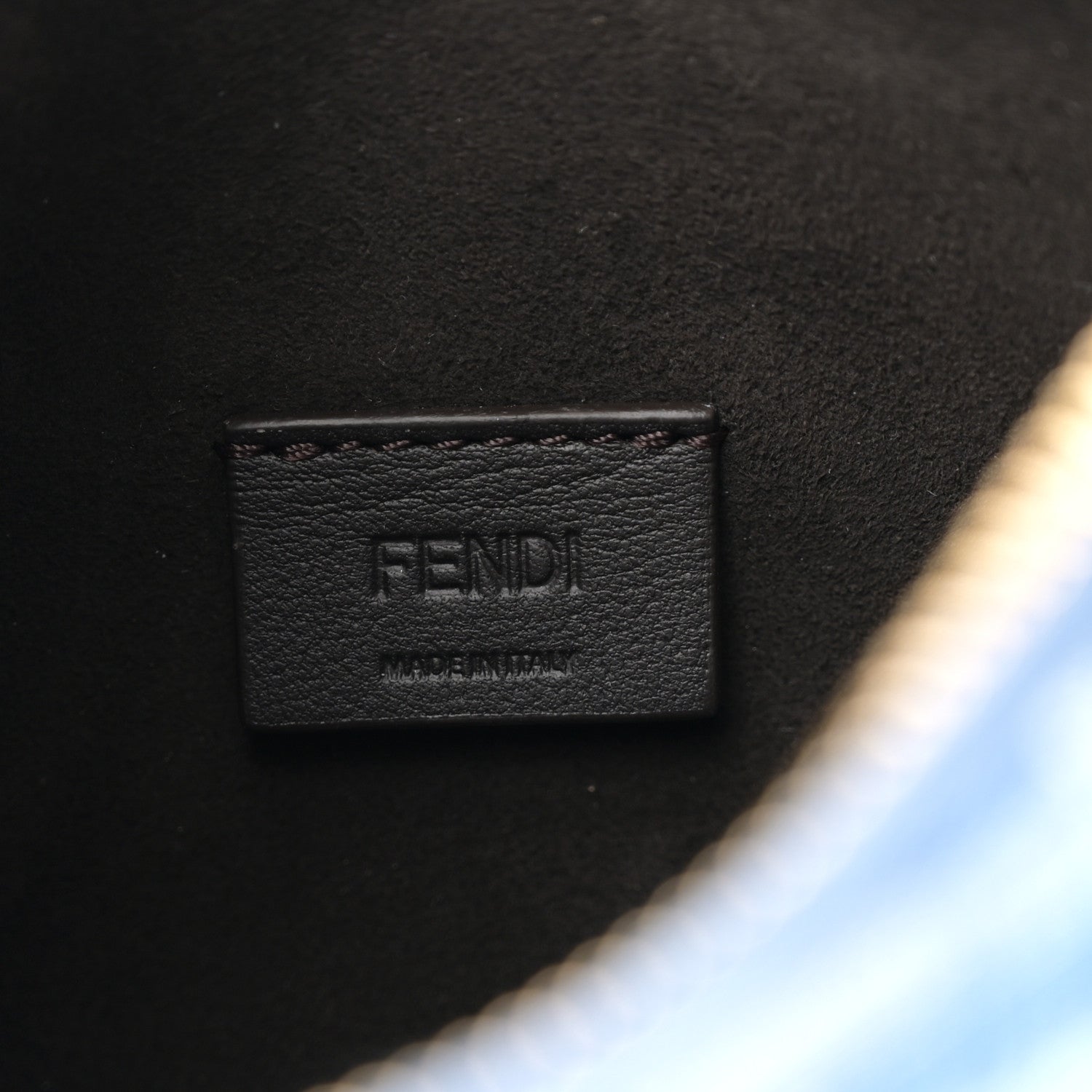 Fendi Denim Jacquard Vitello Grace FF 1974 Mini Fendessence Shoulder Bag Denim Sand 6 of 10