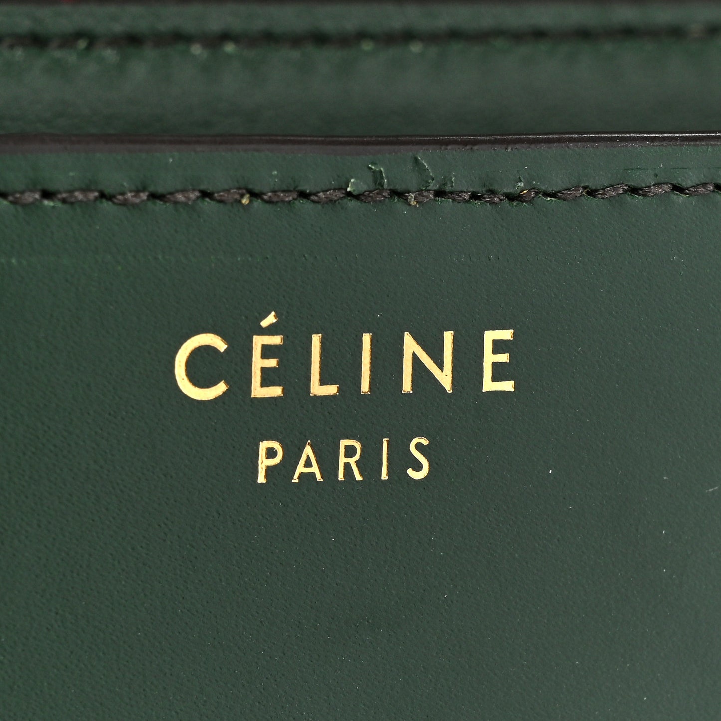 Box Calfskin Medium Classic Box Flap Bag Dark Green