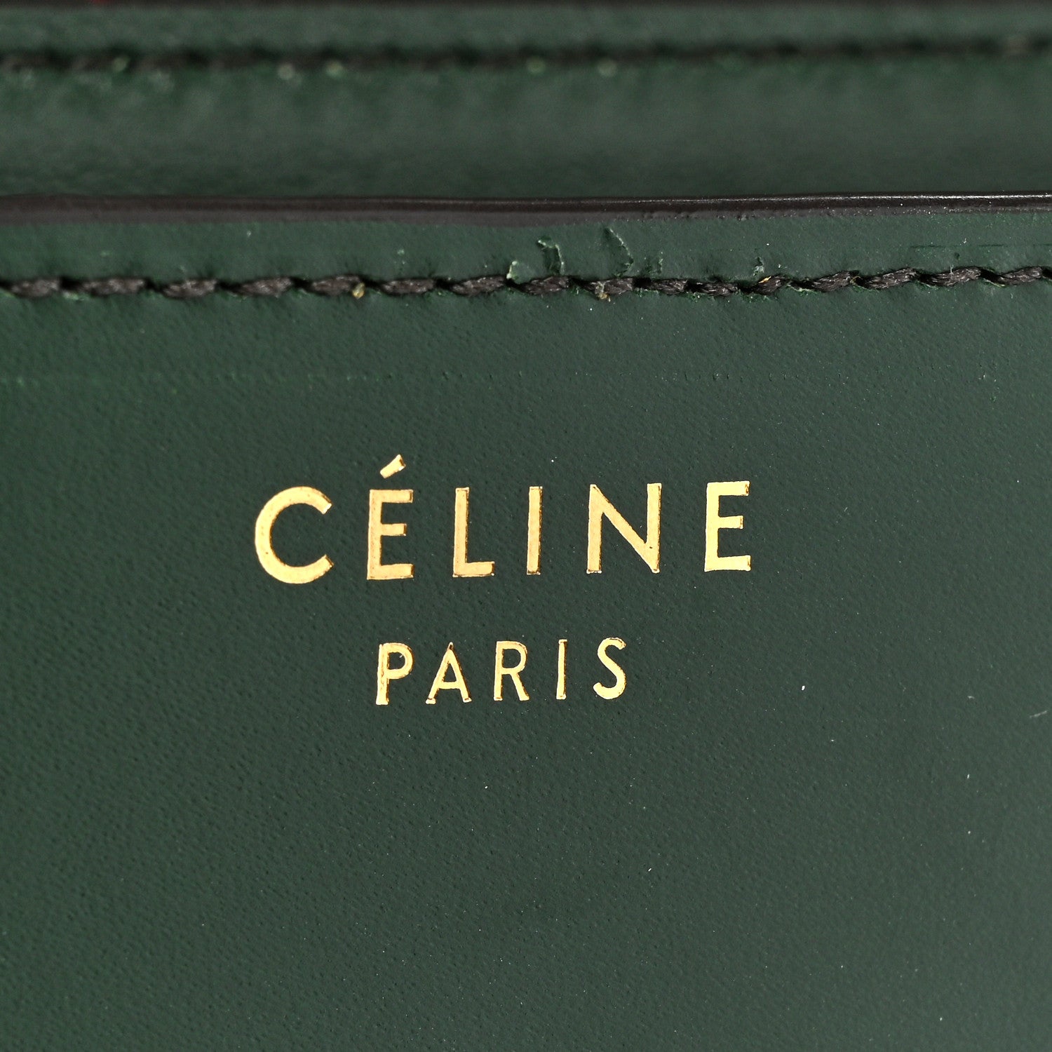 Celine Box Calfskin Medium Classic Box Flap Bag Dark Green 7 of 12