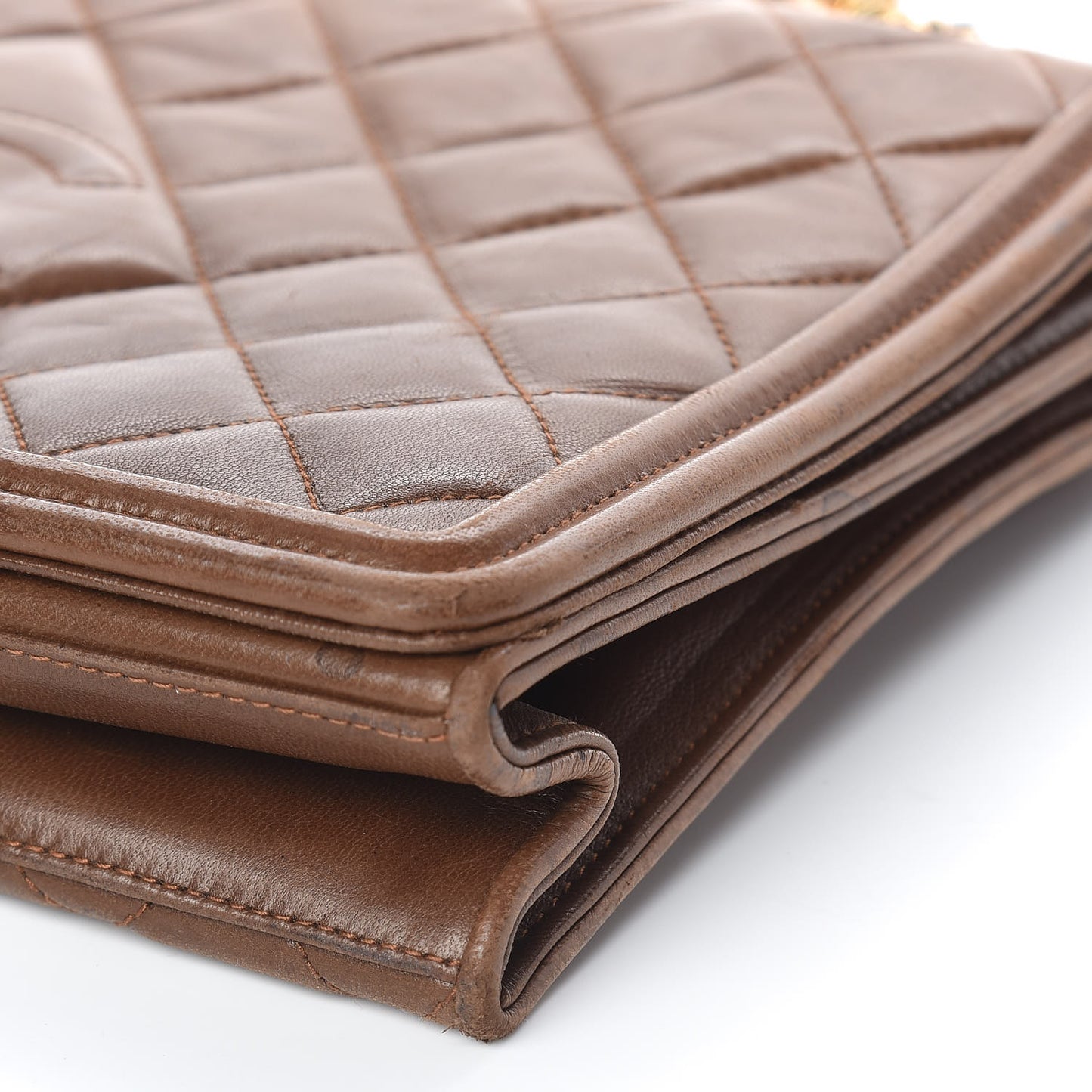 Lambskin Quilted Timeless CC Small Single Flap Brown