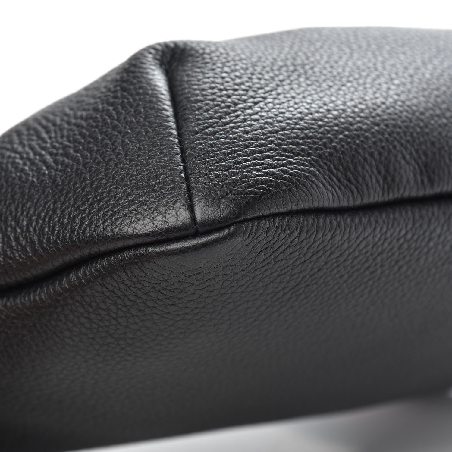Gucci Grained Calfskin Logo Belt Bag Black 8 of 9