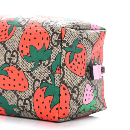 Gucci GG Supreme Monogram Strawberry Cosmetic Case 10 of 10