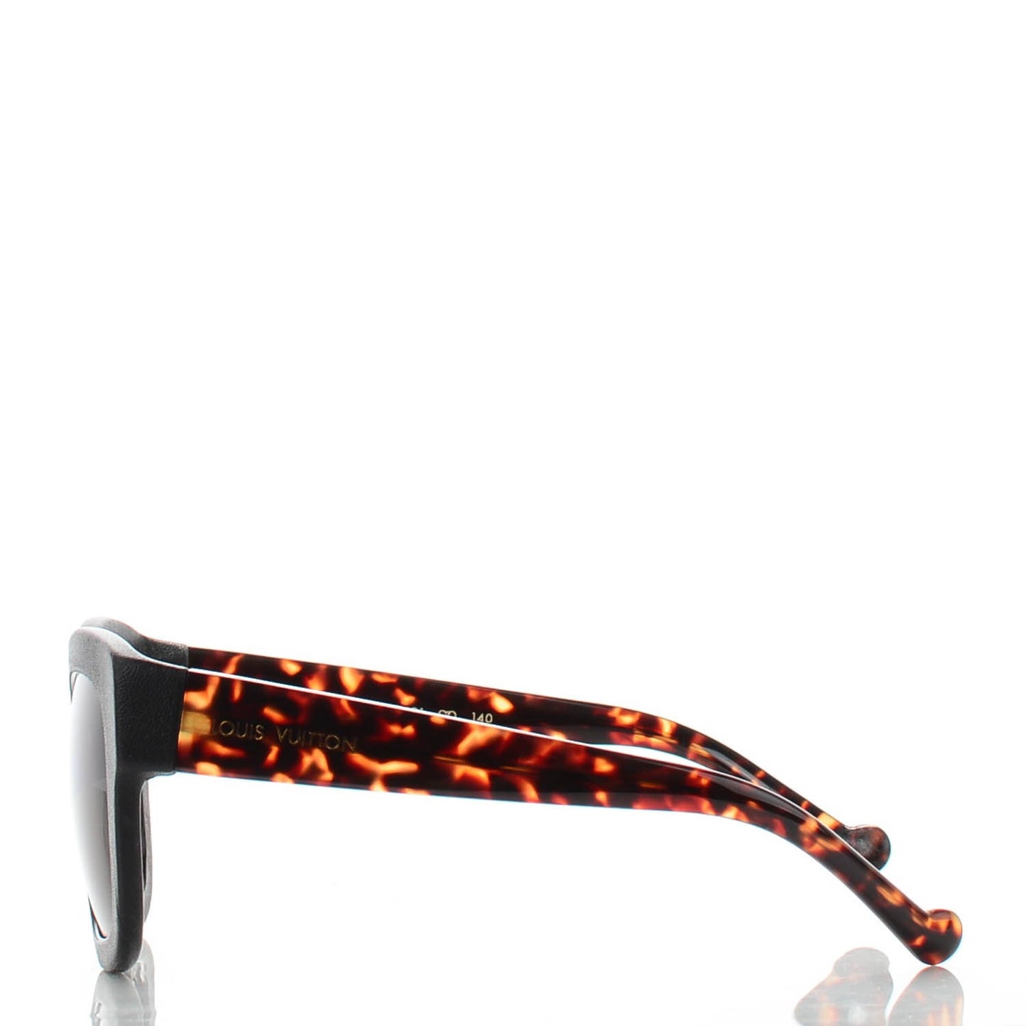 Leather Acetate Audrey Sunglasses Z0668W Black Tortoise