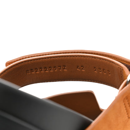 Hermes Suede Goatskin Womens Chypre Sandals 42 Naturel 8 of 8