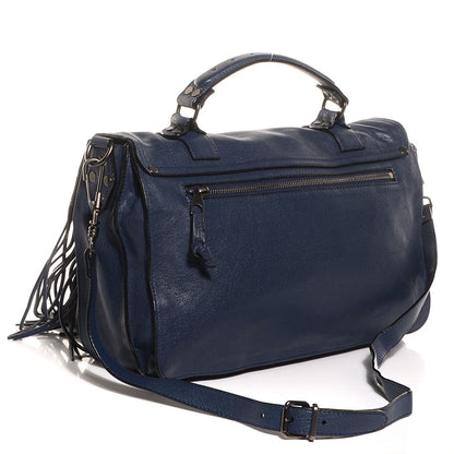 Proenza Schouler Lambskin Fringe Medium PS1 Satchel Midnight 3 of 12