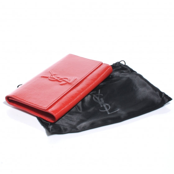 Saint Laurent Patent Belle de Jour Clutch Red 4 of 7