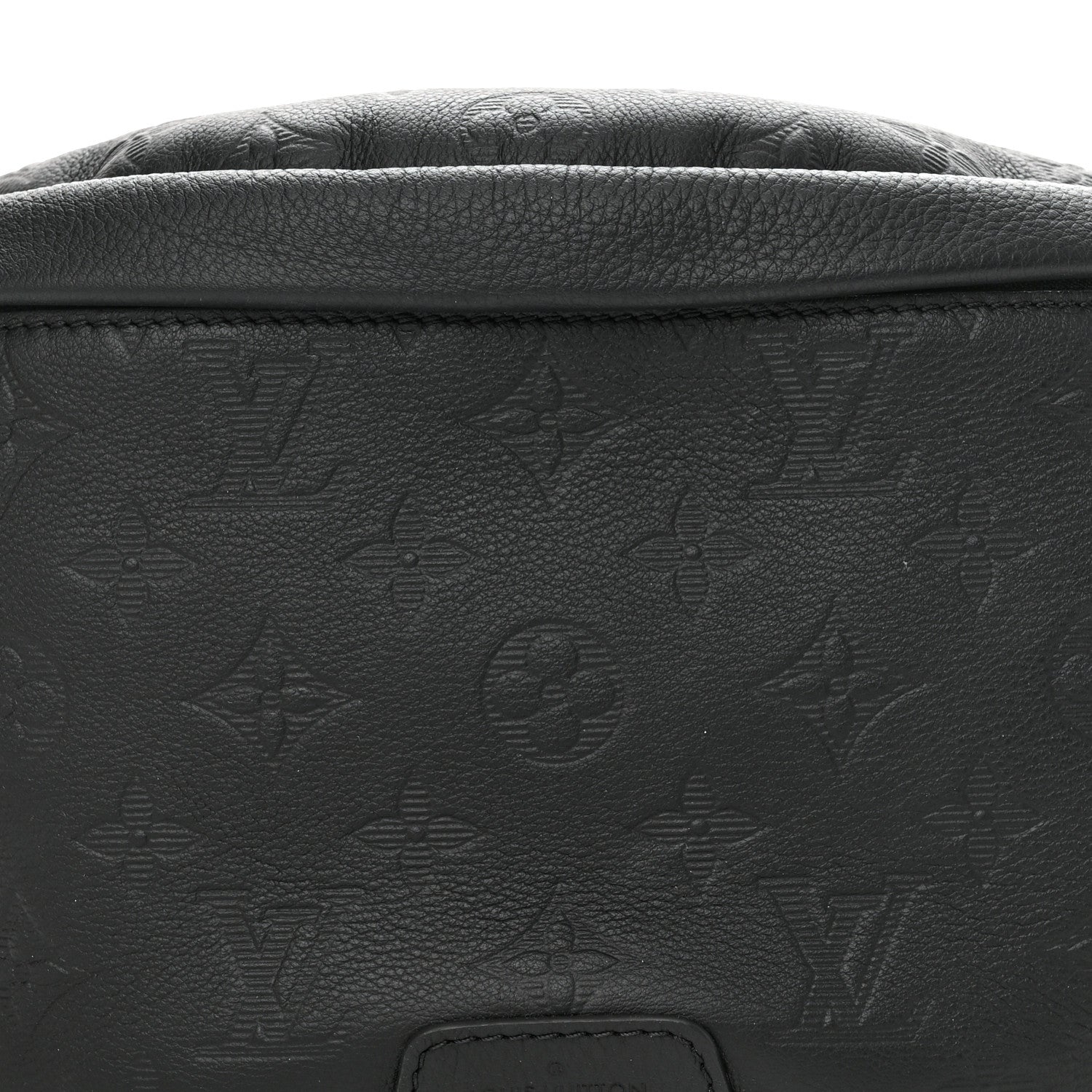 Louis Vuitton Calfskin Monogram Shadow Discovery Bumbag Black 7 of 9