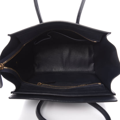 Celine Smooth Calfskin Micro Luggage Navy Blue 5 of 13