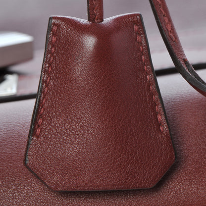 Hermes Veau Sikkim Kelly Relax 50 Rouge H 18 of 31