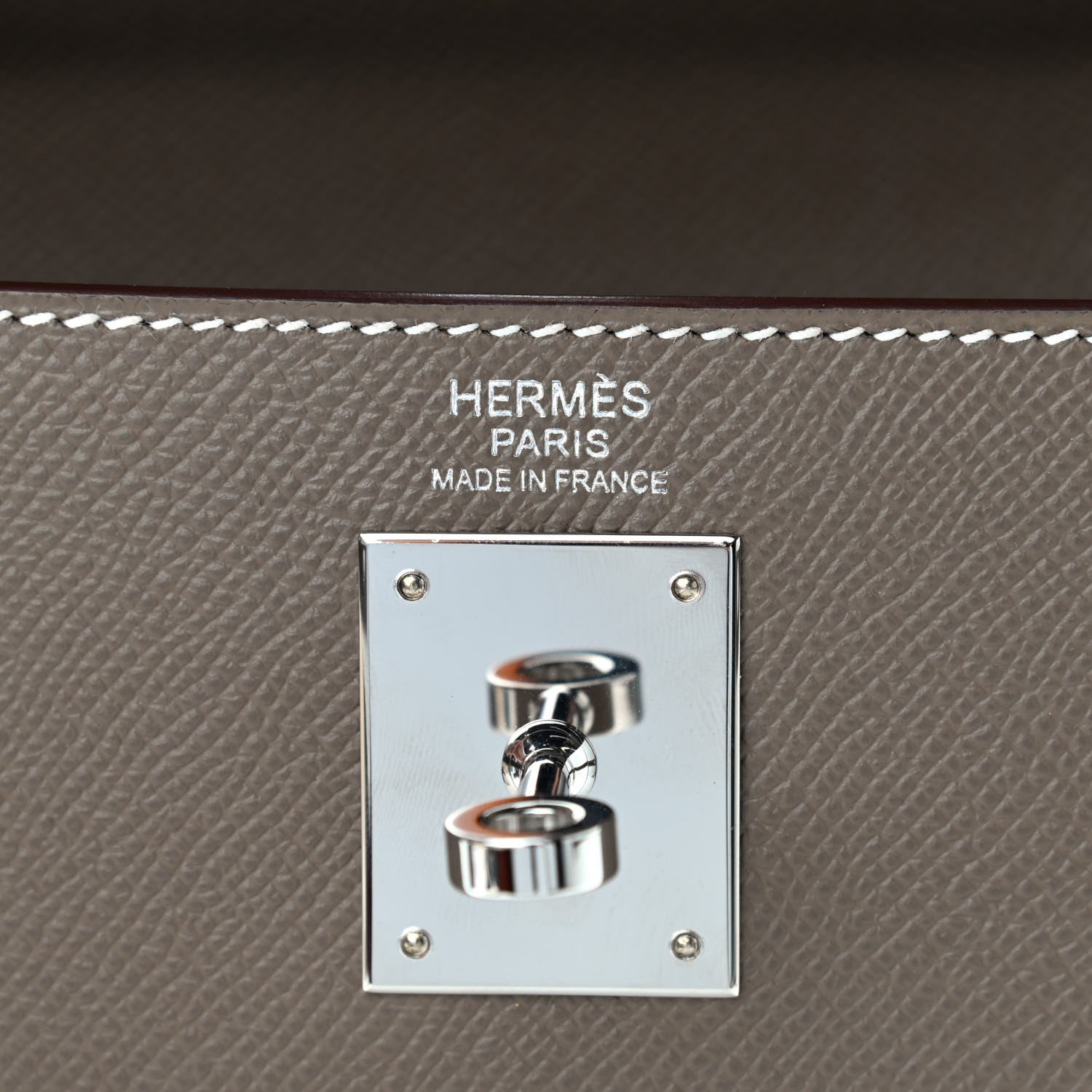 Hermes Epsom Kelly Sellier 32 Etoupe 5 of 9