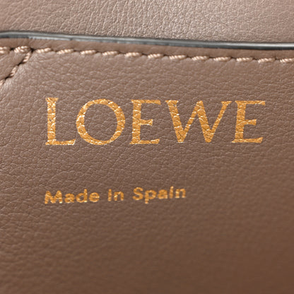 Loewe Grained Calfskin Small Anagram Tote Dark Taupe 6 of 9