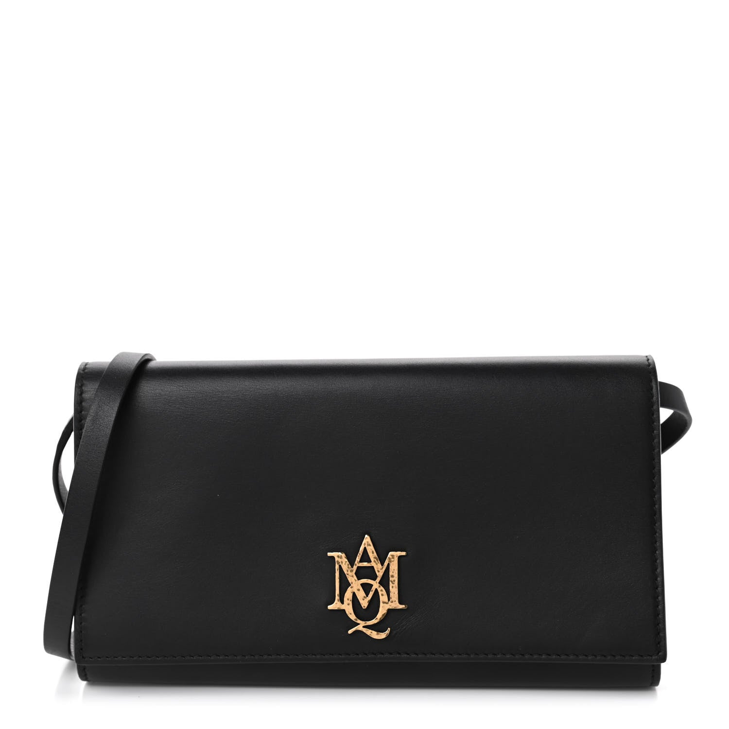 Alexander McQueen Calfskin Insignia Pouch Black 1 of 4