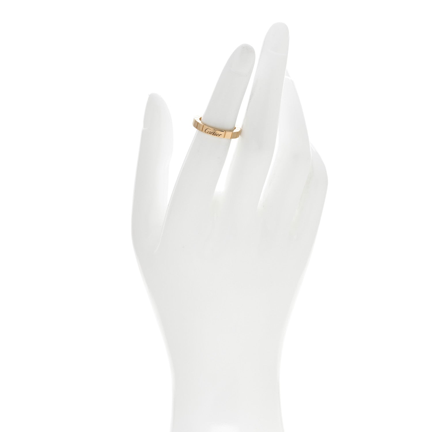 Cartier 18K Yellow Gold Diamond Lanieres Ring 48 4.5 2 of 4