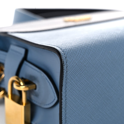 Prada Saffiano City Calfskin Esplanade Crossbody Bag Astrale Black 6 of 20