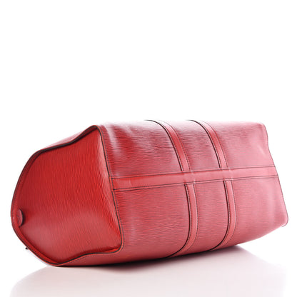 Louis Vuitton Epi Keepall 45 Castillan Red 4 of 19