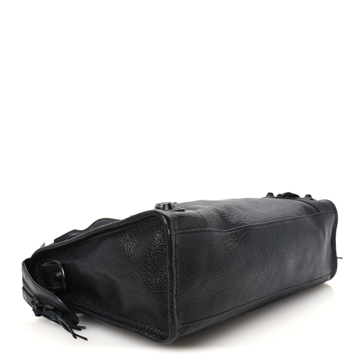 Balenciaga Chevre Black Metallic Edge Hardware S City Black 5 of 11