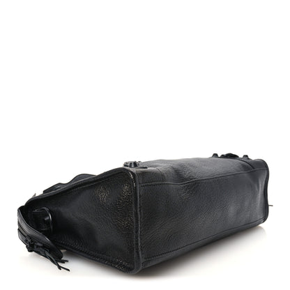 Balenciaga Chevre Black Metallic Edge Hardware S City Black 5 of 11