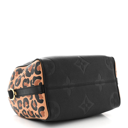 Louis Vuitton Empreinte Monogram Giant Wild At Heart Speedy Bandouliere 25 Black 4 of 9