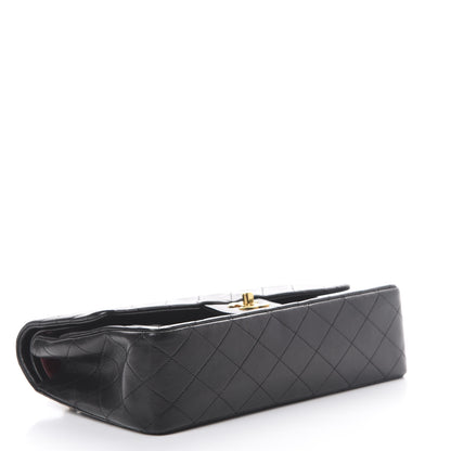 Chanel Lambskin Quilted Medium Double Flap Black 3 of 17