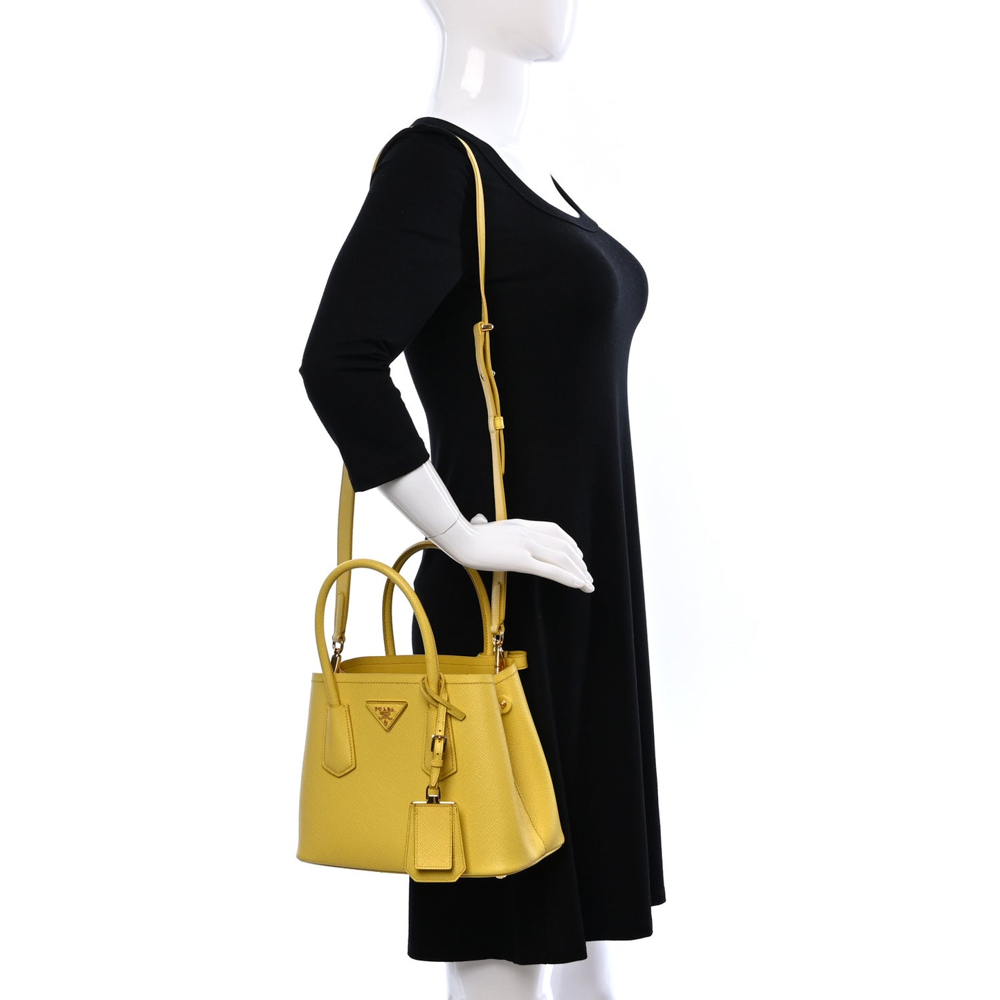 Saffiano Cuir Mini Double Bag Sole